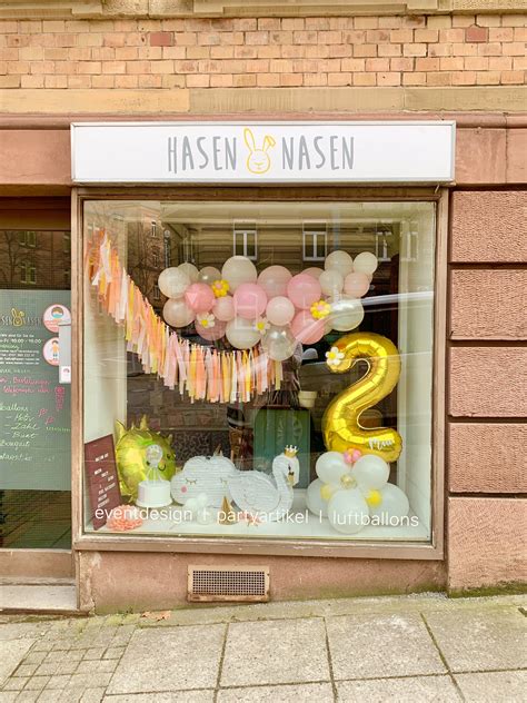 Hasen-Nasen Ballonsladen Stuttgart West Heliumballons Party Deko Shop